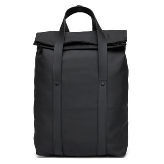 Rains Backpacks, female, Black, Size: ONE SIZE 2 Way Tote Backpack Mini