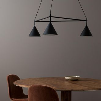 AM.PM 3-cone driehoekige hanglamp, Moke