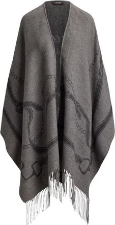 Ralph Lauren Poncho - Dames - Accessoires - Grijs - Maat: ONE Size Zijde