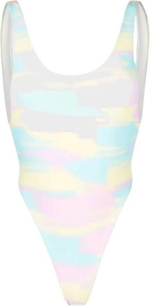 Reina Olga Costume da bagno Funky con fantasia tie dye - Rosa