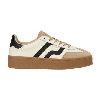 GANT Cuzmani Sneakers - Dames - Schoenen - Beige - Maat: 41 EU Katoen