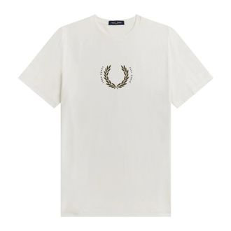 Fred Perry Hombre, Camisetas, Blanco, Talla: M