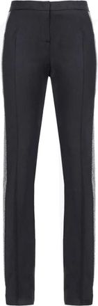 Pinko Perle Pants - Dames - Slim Fit Broeken - Zwart - XS - Wol - Broeken