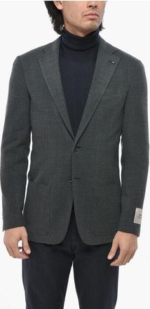 Corneliani CC COLLECTION Virgin Wool Side Vents Notch Lapel Blazer size 52