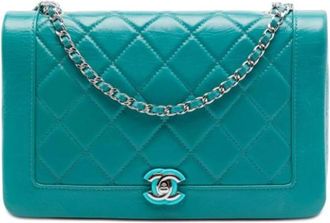 Chanel Borsa a tracolla trapuntata vintage Pre-owned - - Pre-owned - Donna - Blu - ONE SIZE