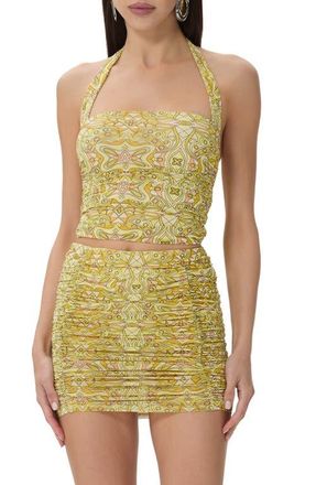AFRM Aranya Halter Top in Sunlight Tile at Nordstrom, Size X-Large