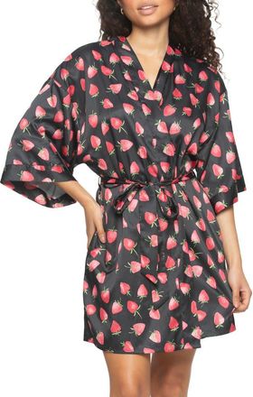 Felina Muse Robe in Fresh Picked/Black at Nordstrom, Size Small