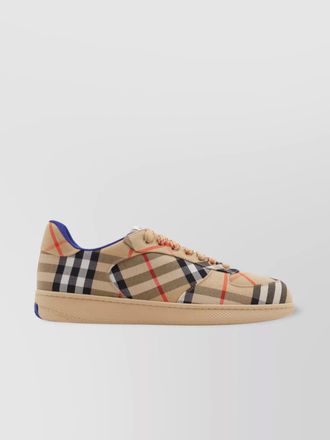 Burberry check low-top sneakers