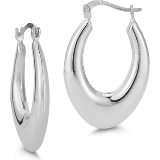 Glaze Jewelry Graduated Hoop Earrings in Silver at Nordstrom Rack