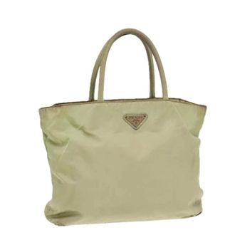 Prada Pre-owned Vintage Tote Bag - Dames - Pre-owned - Groen - Maat: ONE Size Nylon