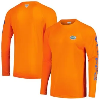 Columbia Mens Columbia Orange Florida Gators Terminal Tackle Omni-Shade Raglan Long Sleeve T-Shirt at Nordstrom, Size Xx-Large