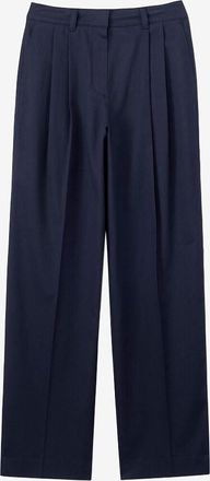 Dunst Gerade Bundfaltenhose aus Baumwollk&ouml;per