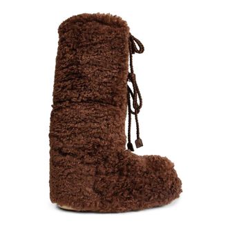 Moon Boot Schoenen, Dames, Bruin, 39 EU, Polyester, Icon Curly Extra Boot