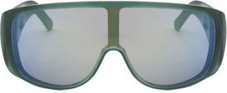 Maison Margiela 69mm Mask Sunglasses in Green at Nordstrom