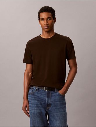Calvin Klein Mens Supima Cotton Crewneck T-Shirt - Brown - 2XL