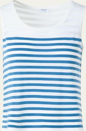 Akris Kodak Stripes Merino Wool Tank Top