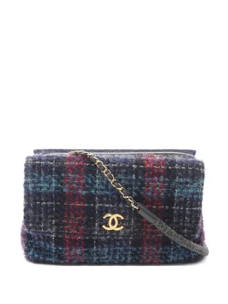 Chanel 2018-2019 W Flap schoudertas - Blauw