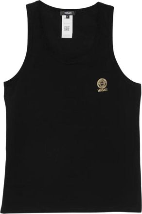 Versace Top Topeka de algod&oacute;n bi-stretch - Tops - Hombre - Negro - L