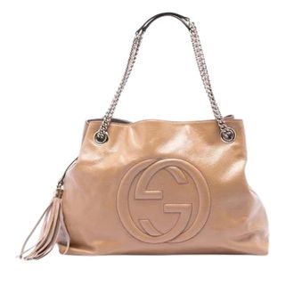 Gucci Pre-owned Shoulder Bags, female, Brown, Size: ONE SIZE Pre-owned Soho Chain Tote