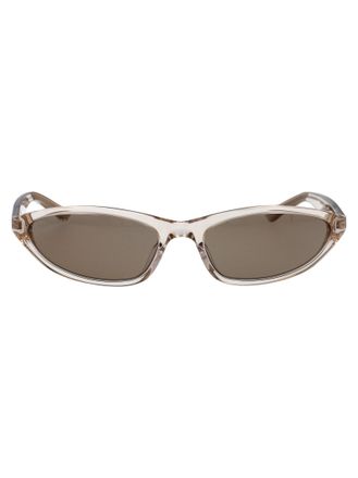 Balenciaga runde Sonnenbrille BB0402 S 004