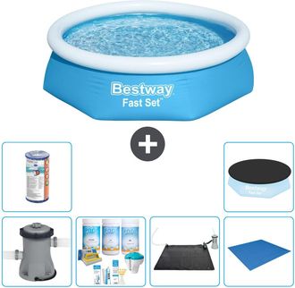 Bestway Piscina Bestway Fast Set Redonda - 244x61 Cm - 8-piezas S21398