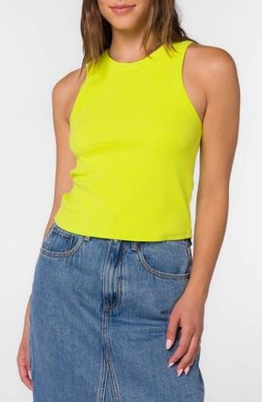 Velvet Heart Weston Ribbed Tank in Cyber Lime at Nordstrom Rack, Size X-Small