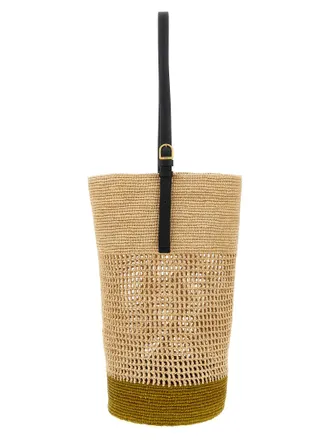 Khaite Beige Sisal Shoulder Womens Bag