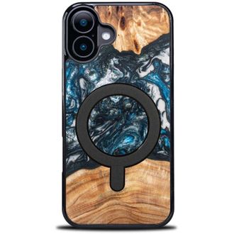 OEM Funda &Uacute;nica Bewood Para Iphone 16 Plus - Planetas - Tierra Con Magsafe