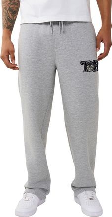 True Religion World Tour Champs Sweatpants in Heather Grey at Nordstrom, Size Xx-Large