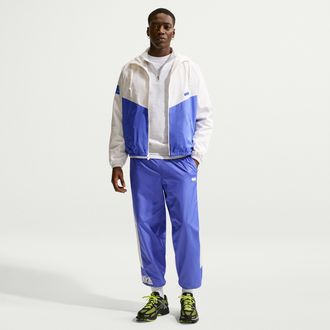 Nike Mens Windrunner Woven Graphic Pants in Blue | IF0842-570