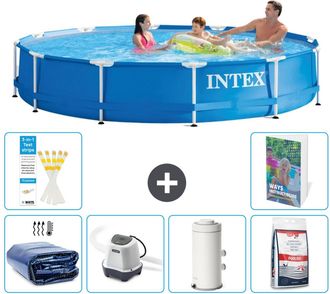 Intex Piscina Con Estructura Redonda - 366x76 Cm - 7-piezas S155