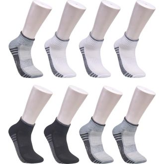 Ed Hardy Athletic Half Cushion Quarter Sock 8-Pack in Gwb at Nordstrom