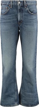 A Gold E Mid Rise Kick Boot Ankle - Dames - Bootcut Jeans - Blauw - W25 - Katoen - Jeans