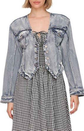 Avec Les Filles Strong Shoulder Jacket in Trident Wash at Nordstrom Rack, Size X-Small