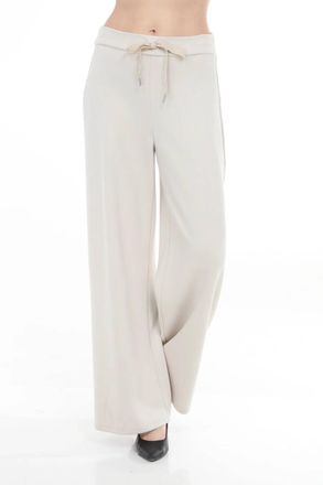 Joseph Ribkoff Scuba Jersey Wide-Leg Pull-On Pants In Moonstone