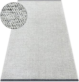 RugsX Alfombra Florence 24021 Un Color, Glamour, Tejido Plano, Flecos - Crema Beige 195x290 Cm