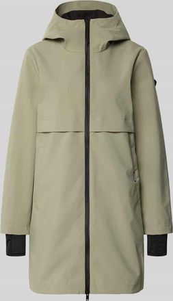 Khujo Mantel mit Zweiwege-Rei&szlig;verschluss in Khaki, Gr&ouml;&szlig;e XXL