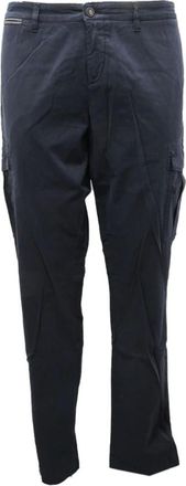 Eleventy Heren, Broeken, Blauw, Maat: W36 Katoen