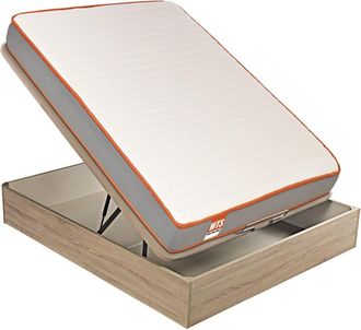 What The Sleep Colch&oacute;n y Canap&eacute;, Espuma Hr, madera, 90x190