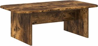 vidaXL Mesa De Caf&eacute; Roble Ahumado 93 X 53 X 33 Cm Madera De Ingenier&iacute;a Vidaxl