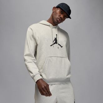 Nike Jordan Mens Jordan Sport Crossover Fleece Pullover Hoodie in Grey | HQ8694-084
