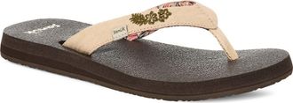 Sanuk Yoga Paradise II Flip Flop in Natural Paradise at Nordstrom, Size 10
