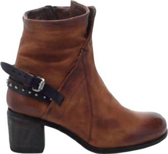 A.S.98 Womens Baird Leather Boots In Calvados