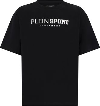 Plein Sport Round Neck T-Shirt Reflective Scratch