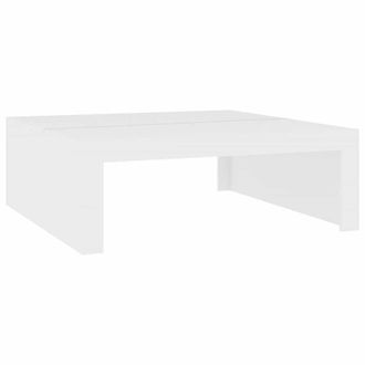 Berkfield Home Coffee Table White 100x100x35 cm Engineered Wood | Size: 100 x 100 x 35 cm