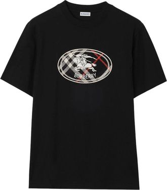 Burberry Black Crew Neck T-Shirt