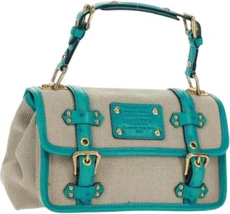 Louis Vuitton Pre-owned Handbags, female, Blue, Size: ONE SIZE Pre-owned Canvas Handbag