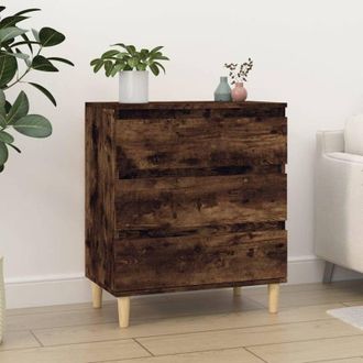 vidaXL Sideboard Smoked Oak 60x35x70 cm Engineered Wood Vidaxl
