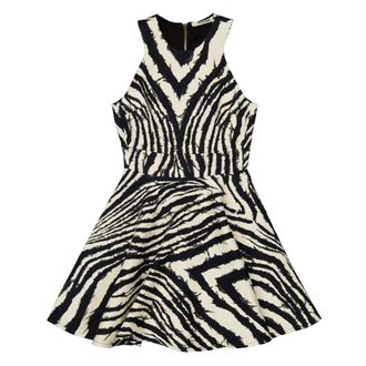 Roberto Cavalli Zebra-Print Sleeveless Mini Dress, Brand Size 40 ( US Size 6 )