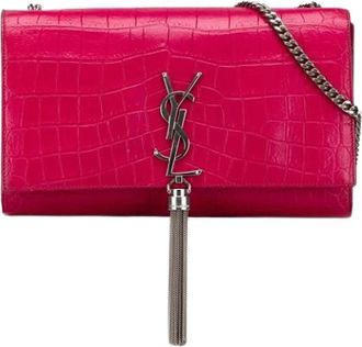 Saint Laurent Pre-owned Kate Bag - Dames - Vintage Schoudertas - Roze - ONE Size - Leer - Vintage